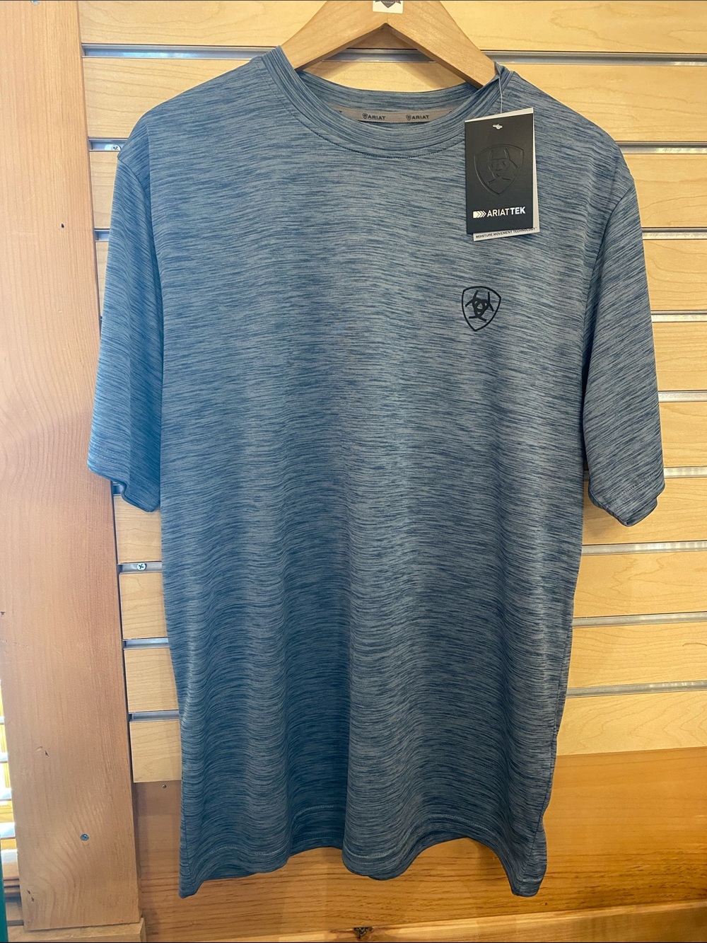 Ariat Men's Short-Sleeve Performance Tee-Newsboy Blue